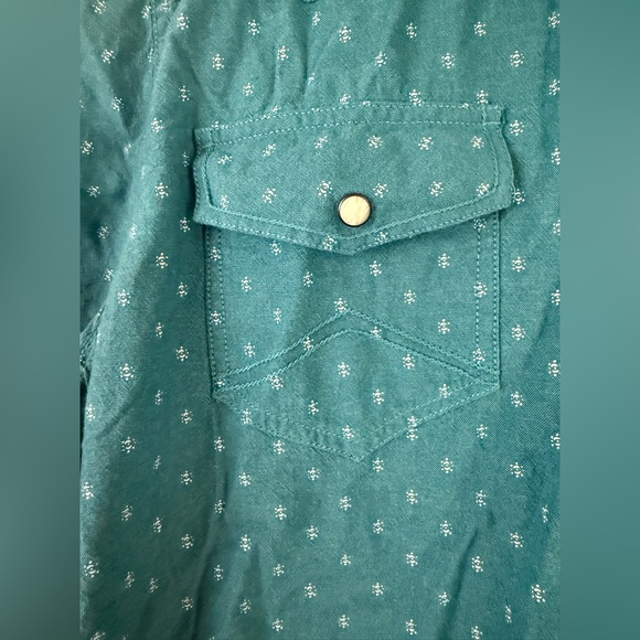 Cody James Teal Short Sleeve Casual Button Down Shirt - Picture 6 of 10